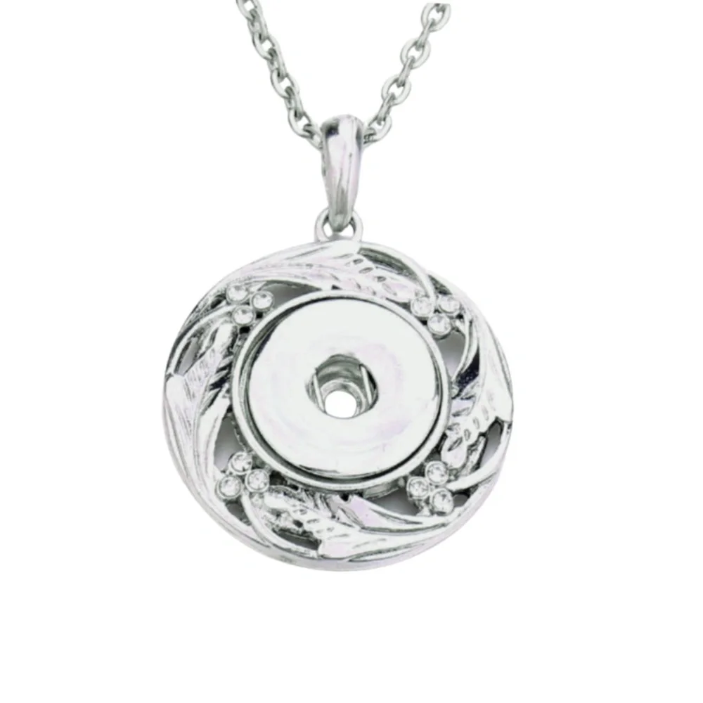 Snap Charm Pendant Necklace includes 31.5” Metal Chain for Standard Size Snaps - Picture 5 of 5
